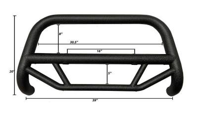 Black Horse Off Road - Max T Bull Bar-Textured Black-2019-2026 Chevrolet Silverado 1500/2022 Chevrolet Silverado 1500 LTD|Black Horse Off Road - Image 4