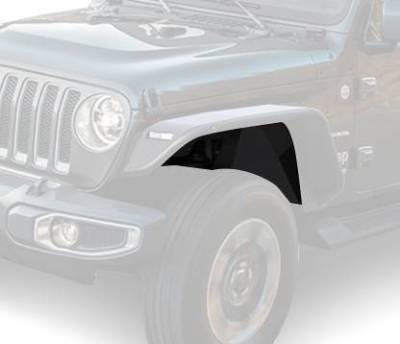 Black Horse Off Road - Front Inner Fender Flares Liners-Matte Black-2018-2026 Jeep Wrangler/2020-2026 Jeep Gladiator|Black Horse Off Road - Image 3