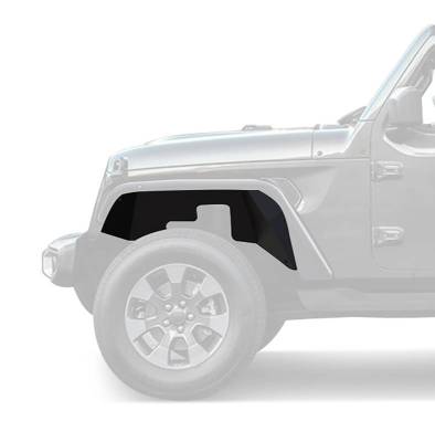 Black Horse Off Road - Front Inner Fender Flares Liners-Matte Black-2018-2026 Jeep Wrangler/2020-2026 Jeep Gladiator|Black Horse Off Road - Image 4
