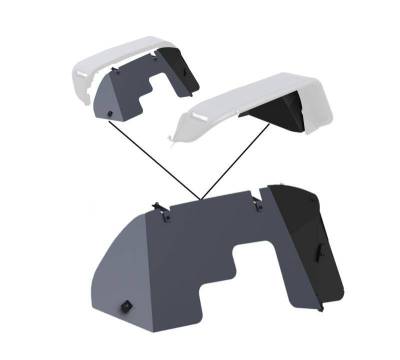 Black Horse Off Road - Front Inner Fender Flares Liners-Matte Black-2018-2026 Jeep Wrangler/2020-2026 Jeep Gladiator|Black Horse Off Road - Image 6
