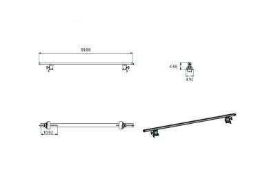 Black Horse Off Road - Traveler Cross Bar-Black-2013-2025 Ram 1500/2015-2026 Ford F-150/2014-2025 Chevrolet Silverado 1500/2016-2026 Toyota Tacoma|Black Horse Off Road - Image 21