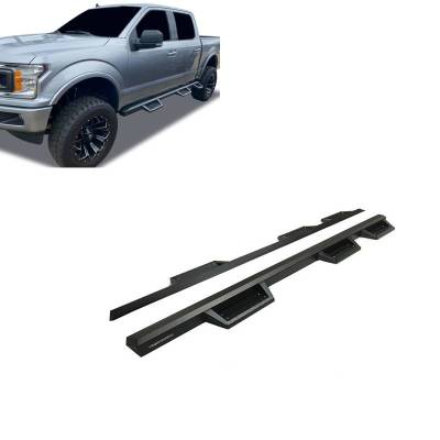 Black Horse Off Road - Superior Side Steps WTW-Black-2015-2026 Ford F-150|Black Horse Off Road - Image 2