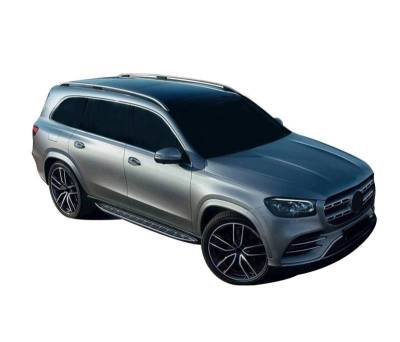 Black Horse Off Road - OEM Replica Running Boards-Silver-2020-2026 Mercedes-Benz GLS450/GLS580/GLS63 AMG|Black Horse Off Road - Image 3