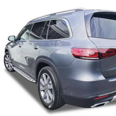 Black Horse Off Road - OEM Replica Running Boards-Silver-2020-2026 Mercedes-Benz GLS450/GLS580/GLS63 AMG|Black Horse Off Road - Image 9