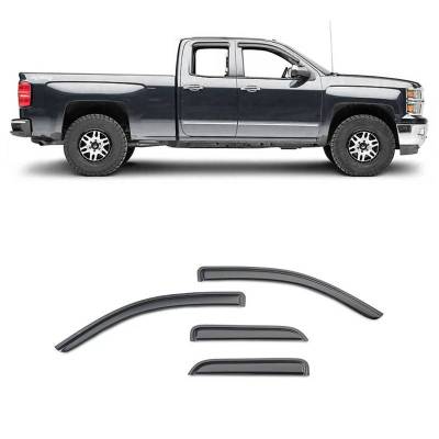 Rain Guards-Smoke-2019-2024 Sierra- Silverado 1500|Black Horse Off Road