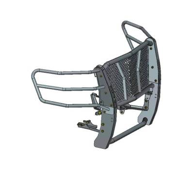 Black Horse Off Road - Rugged Heavy Duty Grille Guard Kit-Black-2015-2020 Chevrolet Tahoe- Suburban|Black Horse Off Road - Image 10