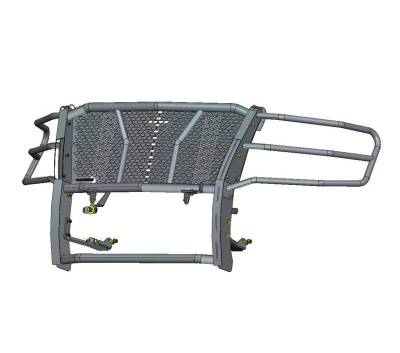 Black Horse Off Road - Rugged Heavy Duty Grille Guard Kit-Black-2015-2020 Chevrolet Tahoe- Suburban|Black Horse Off Road - Image 9
