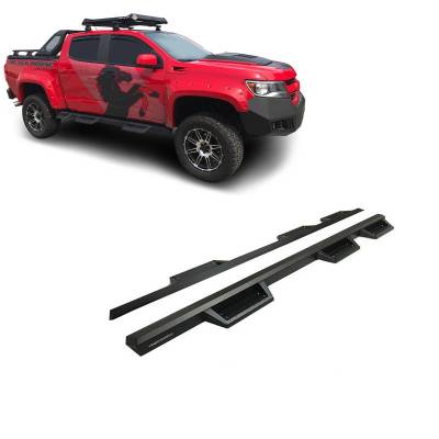 Black Horse Off Road - Superior Side Steps WTW-Black-2015-2026 Chevrolet Colorado-GMC Canyon|Black Horse Off Road - Image 1