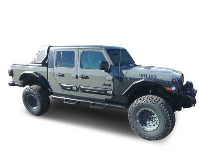 Black Horse Off Road - Impact Heavy Duty Drop Side Steps-Black-2020-2026 Jeep Gladiator|Black Horse Off Road - Image 10