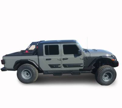 Black Horse Off Road - Impact Heavy Duty Drop Side Steps-Black-2020-2026 Jeep Gladiator|Black Horse Off Road - Image 12