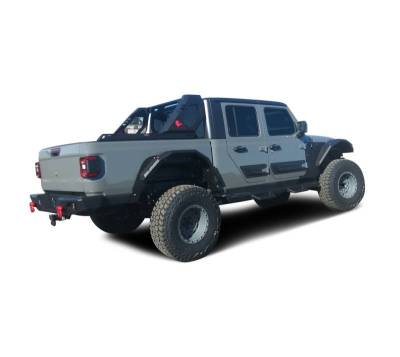 Black Horse Off Road - Impact Heavy Duty Drop Side Steps-Black-2020-2026 Jeep Gladiator|Black Horse Off Road - Image 14