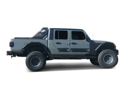 Black Horse Off Road - Impact Heavy Duty Drop Side Steps-Black-2020-2026 Jeep Gladiator|Black Horse Off Road - Image 13