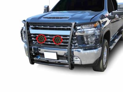 Black Horse Off Road - Grille Guard Kit-Black-2020-2023 Chevrolet Silverado 2500HD-3500 HD|Black Horse Off Road - Image 10