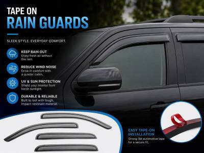 Black Horse Off Road - Rain Guards-Smoke-2008-2026 Toyota Sequoia|Black Horse Off Road - Image 10