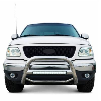Max Beacon Bull Bar-Stainless Steel-1997-2002 Expedition/1998-2002 Navigator/1999-2004 Ford F-150/1999-2007 F-250 Super Duty|Black Horse Off Road