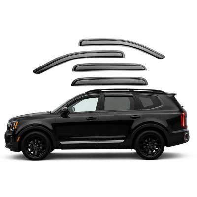 Black Horse Off Road - Rain Guards-Smoke-2020-2025 Kia Telluride|Black Horse Off Road - Image 1