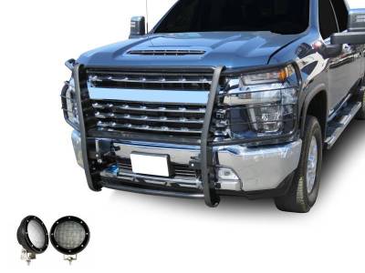 Black Horse Off Road - Grille Guard Kit-Black-2020-2023 Chevrolet Silverado 2500 HD-3500 HD|Black Horse Off Road - Image 4