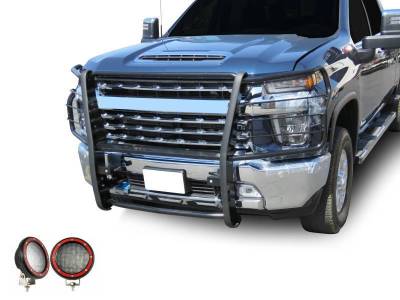 Black Horse Off Road - Grille Guard Kit-Black-2020-2023 Chevrolet Silverado 2500 HD-3500 HD|Black Horse Off Road - Image 5