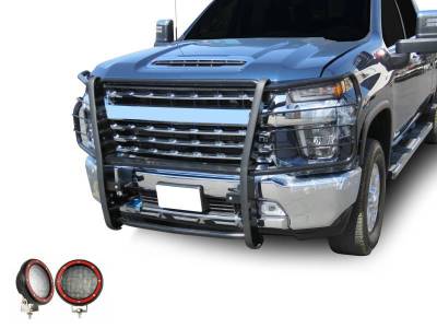 Black Horse Off Road - Grille Guard Kit-Black-2020-2023 Chevrolet Silverado 2500 HD-3500 HD|Black Horse Off Road - Image 6