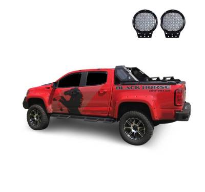 Black Horse Off Road - Vigor Roll Bar W/ Cross Bar Kit-Black-2015-2026 Chevrolet Colorado-GMC Canyon|Black Horse Off Road - Image 7