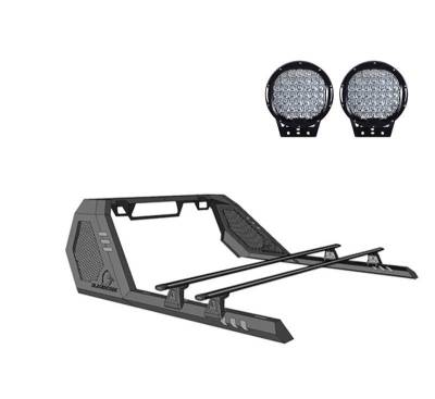 Black Horse Off Road - Vigor Roll Bar W/ Cross Bar Kit-Black-2015-2026 Chevrolet Colorado-GMC Canyon|Black Horse Off Road - Image 13