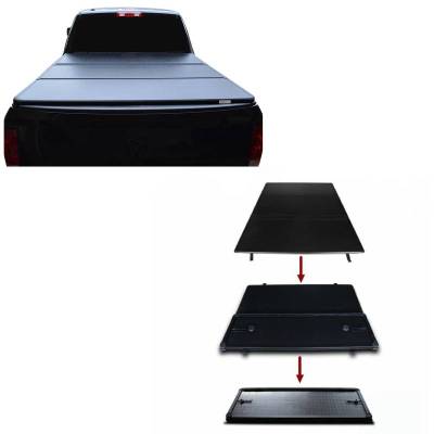 Apex Hard Tri-Fold Tonneau Cover-Black-2016-2027 Toyota Tacoma|Black Horse Off Road