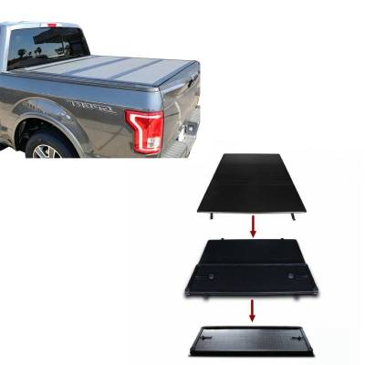 Black Horse Off Road - Apex Hard Tri-Fold Tonneau Cover-Black-2015-2027 Ford F-150|Black Horse Off Road - Image 2