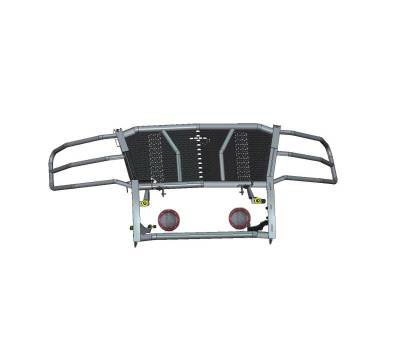 Rugged Heavy Duty Grille Guard Kit-Black-2015-2020 Chevrolet Tahoe-Chevrolet Suburban|Black Horse Off Road