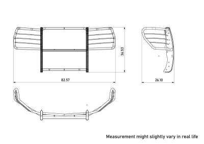 Black Horse Off Road - Grille Guard-Stainless Steel-2022-2026 Chevrolet Silverado 1500|Black Horse Off Road - Image 3