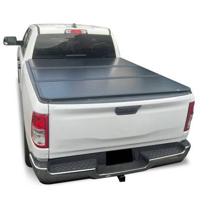 Black Horse Off Road - Apex Hard Tri-Fold Tonneau Cover-Black-2015-2027 Ram 2500-Ram 3500|Black Horse Off Road - Image 4