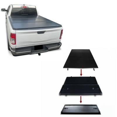 Apex Hard Tri-Fold Tonneau Cover-Black-2015-2027 Ram 2500-Ram 3500|Black Horse Off Road
