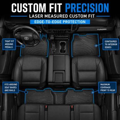 Black Horse Off Road - Totaliner Heavy Duty Floor Liner-Black-2015-2021 Toyota Tundra|Black Horse Off Road - Image 8