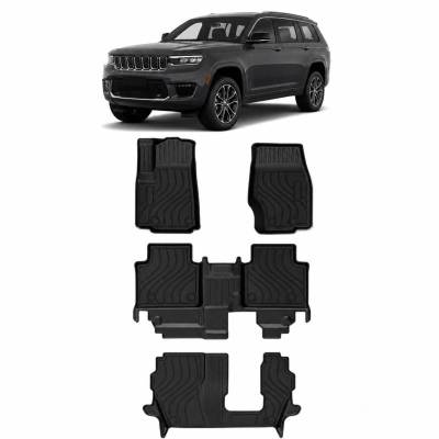 Black Horse Off Road - Totaliner Heavy Duty Floor Liner-Black-2022-2024 Jeep Grand Cherokee L|Black Horse Off Road - Image 1