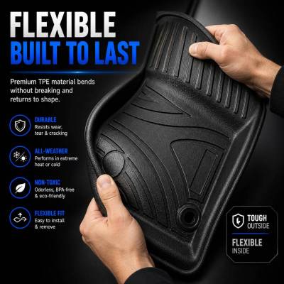 Black Horse Off Road - Totaliner Heavy Duty Floor Liner-Black-2018-2024 Jeep Wrangler|Black Horse Off Road - Image 5