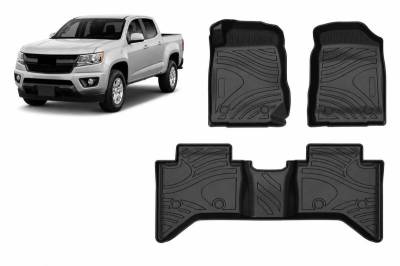 Black Horse Off Road - Totaliner Heavy Duty Floor Liner-Black-2015-2022 Chevrolet Colorado|Black Horse Off Road - Image 1