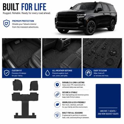 Black Horse Off Road - Totaliner Heavy Duty Floor Liner-Black-2023-2025 Chevrolet Tahoe|Black Horse Off Road - Image 1