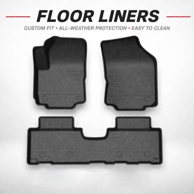 Black Horse Off Road - Totaliner Heavy Duty Floor Liner-Black-2017-2022 Chevrolet Equinox|Black Horse Off Road - Image 11