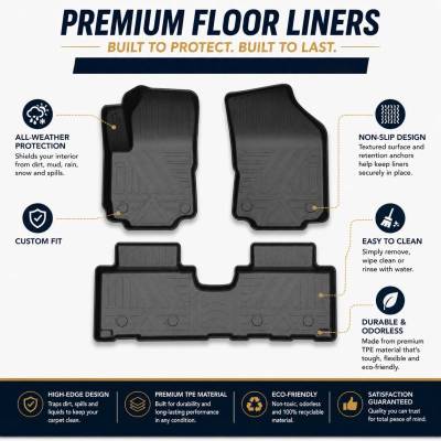 Black Horse Off Road - Totaliner Heavy Duty Floor Liner-Black-2017-2022 Chevrolet Equinox|Black Horse Off Road - Image 12