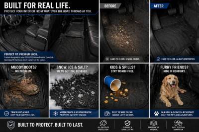 Black Horse Off Road - Totaliner Heavy Duty Floor Liner-Black-2019-2023 Nissan Frontier|Black Horse Off Road - Image 6