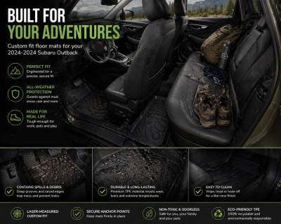 Black Horse Off Road - Totaliner Heavy Duty Floor Liner-Black-2024-2024 Subaru Outback|Black Horse Off Road - Image 5