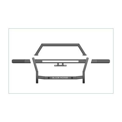 Black Horse Off Road - Rambler Grille Guard-Black-2019-2025 Ram 1500|Black Horse Off Road - Image 6