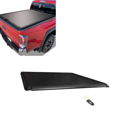 Back Track Manual Retractable Tonneau Cover-Black-2016-2027 Toyota Tacoma|Black Horse Off Road