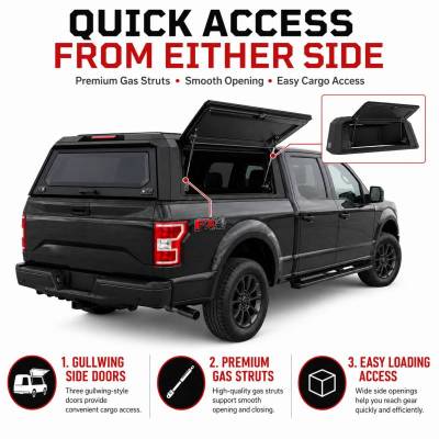 Black Horse Off Road - Truck Bed Modular Canopy-Sandy Black-2021-2027 Ford F-150|Black Horse Off Road - Image 5