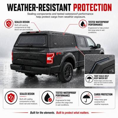 Black Horse Off Road - Truck Bed Modular Canopy-Sandy Black-2021-2027 Ford F-150|Black Horse Off Road - Image 6