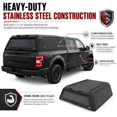 Black Horse Off Road - Truck Bed Modular Canopy-Sandy Black-2021-2027 Ford F-150|Black Horse Off Road - Image 8